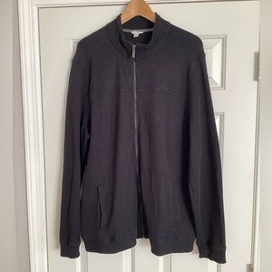 Calvin Klein Ribbed Full Zip Sweatshirt/ Pullover XL